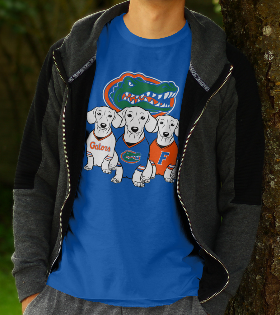 Florida Gators Dachshund Dogs T-Shirt
