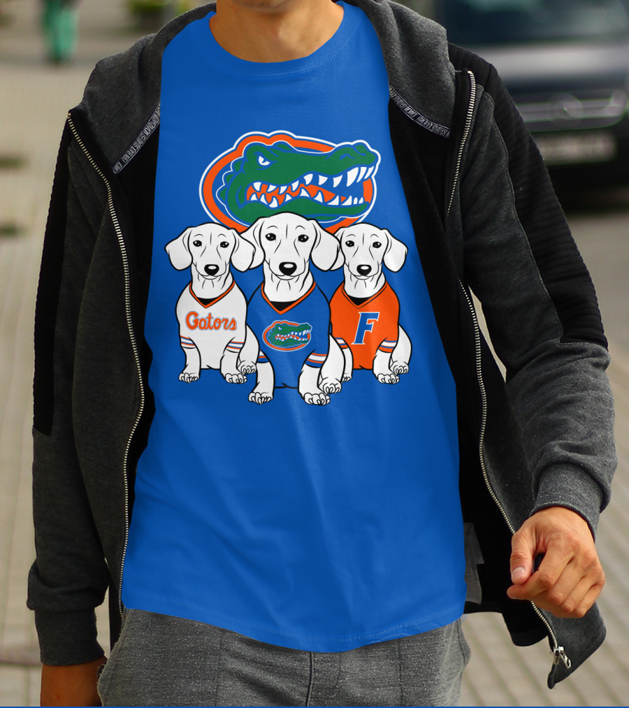 Florida Gators Dachshund Dogs T-Shirt