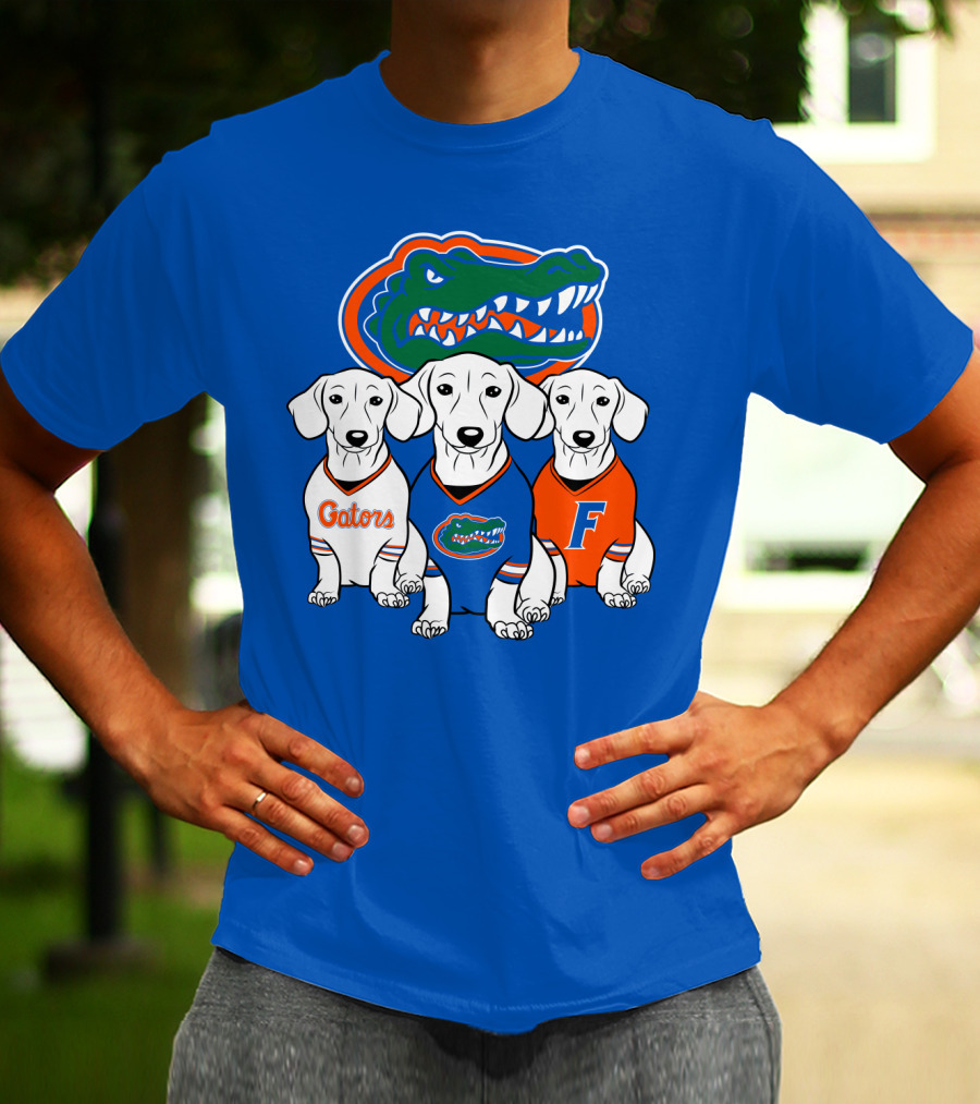 Florida Gators Dachshund Dogs T-Shirt