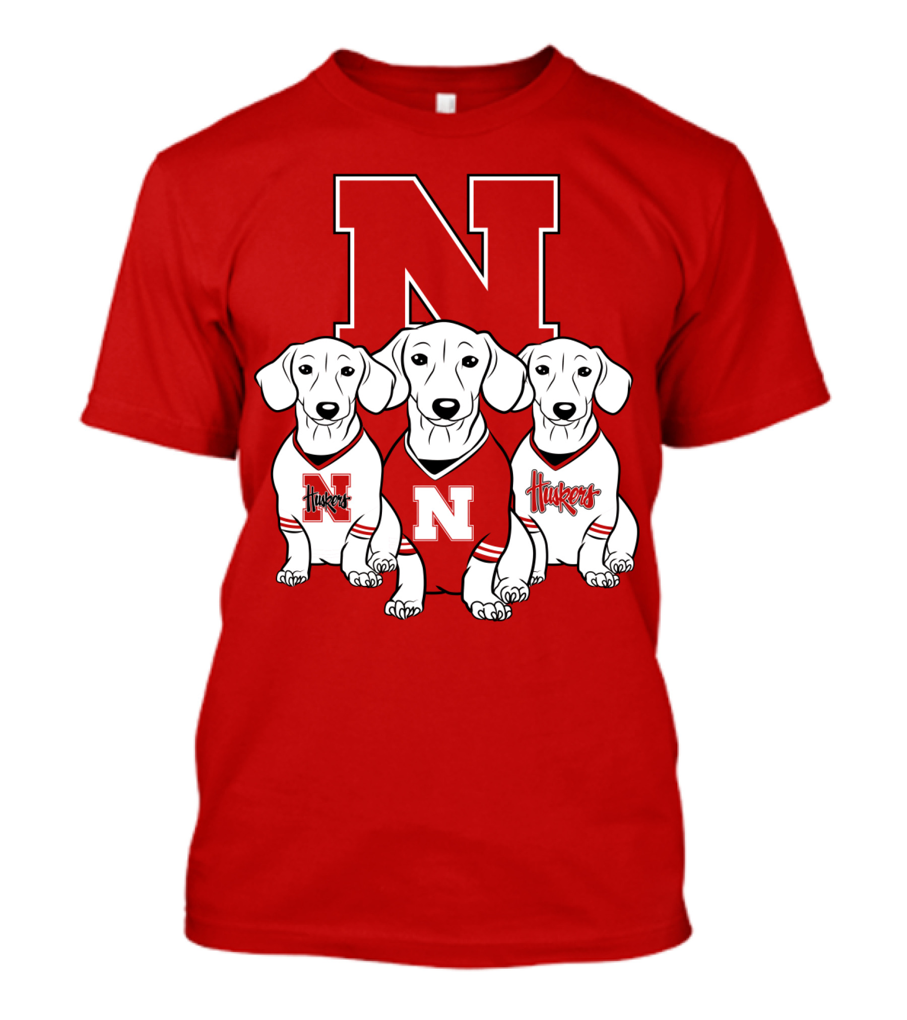 Nebraska Huskers Dachshund T-Shirt
