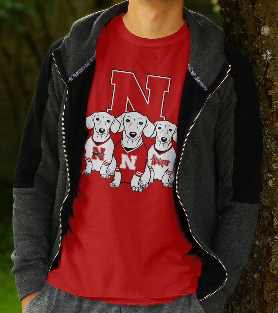 Nebraska Huskers Dachshund T-Shirt