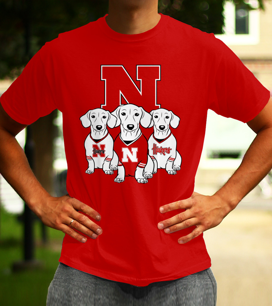 Nebraska Huskers Dachshund T-Shirt