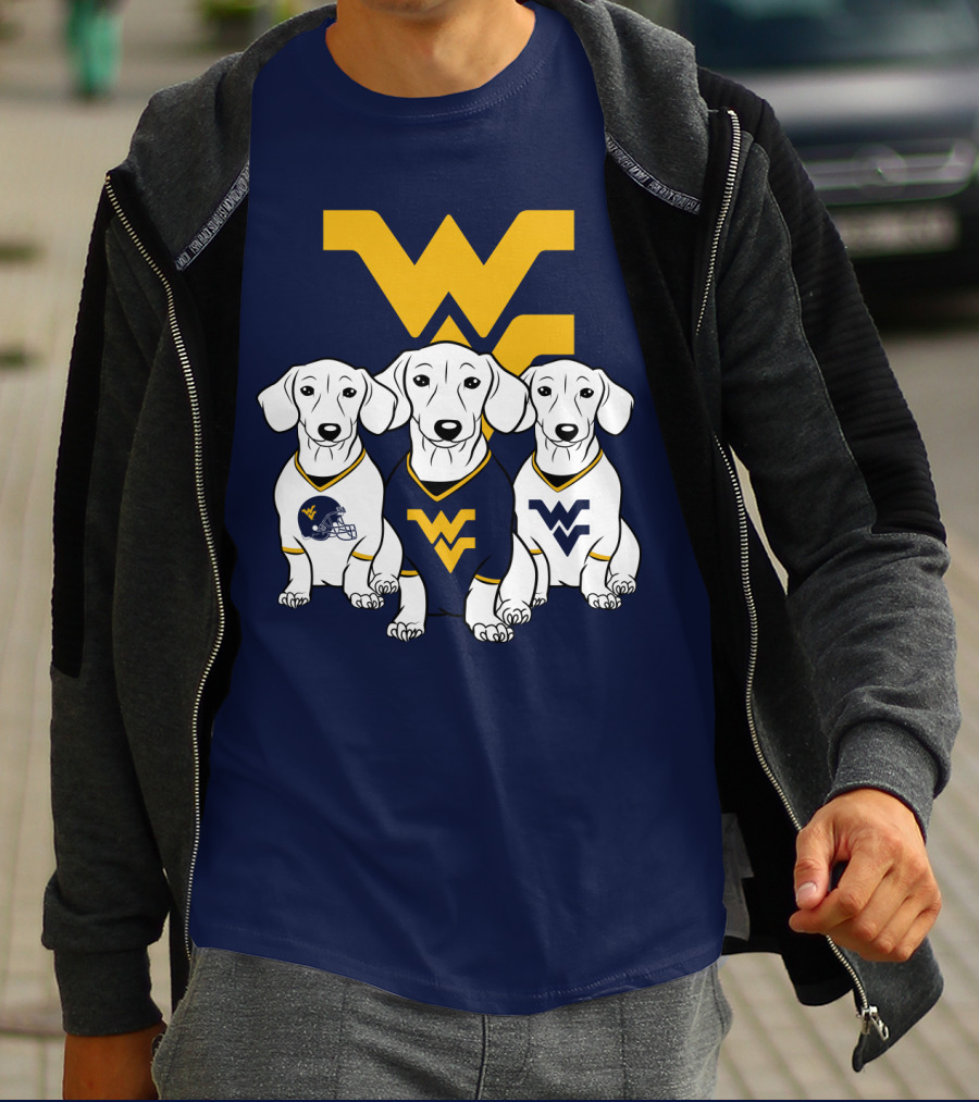 Wvu Mountaineers Dogs T-Shirt