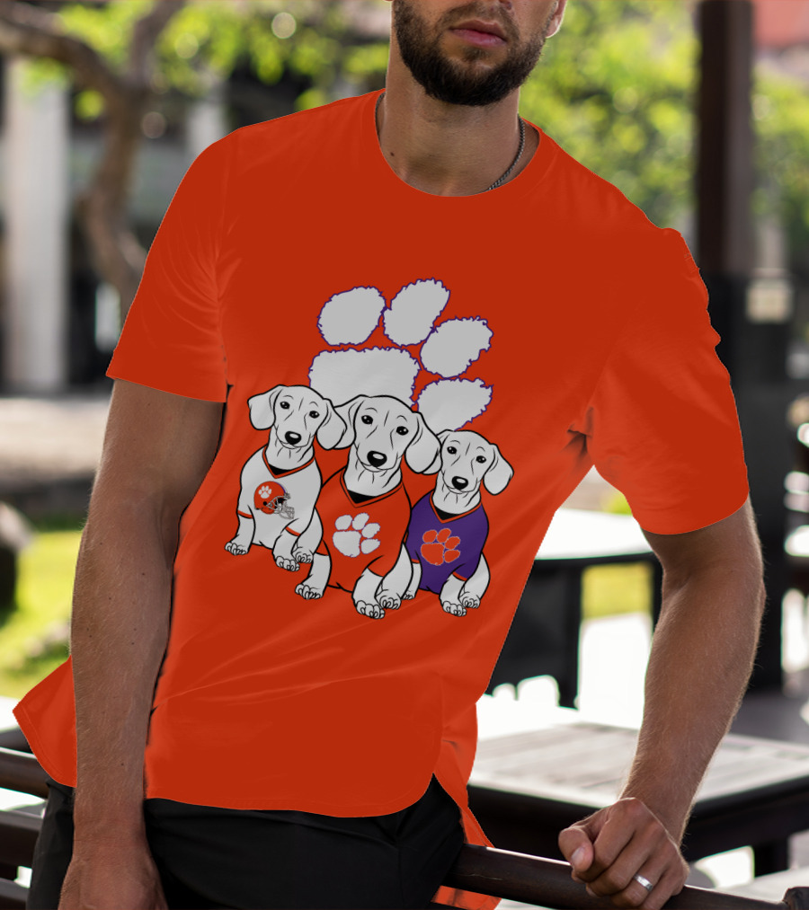 Clemson Tigers Dachshund T-Shirt