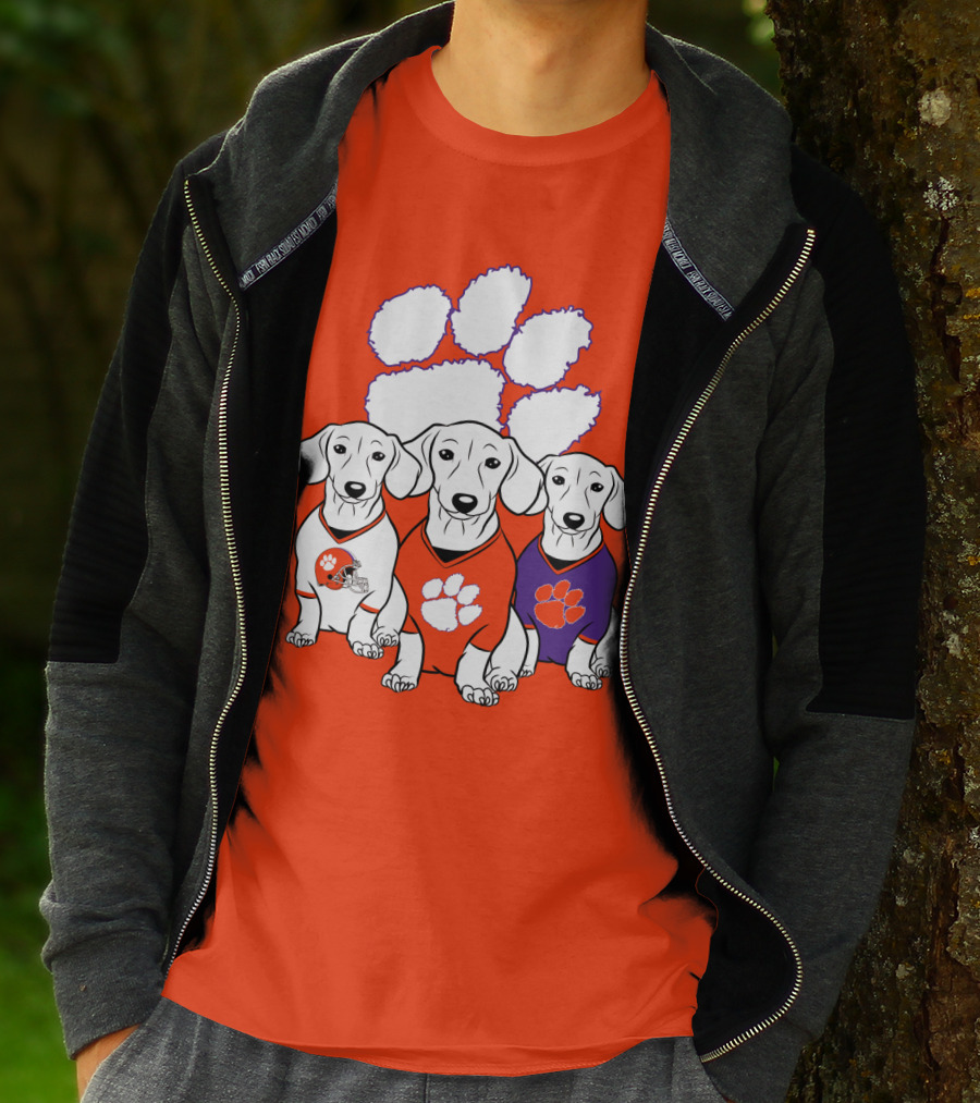 Clemson Tigers Dachshund T-Shirt