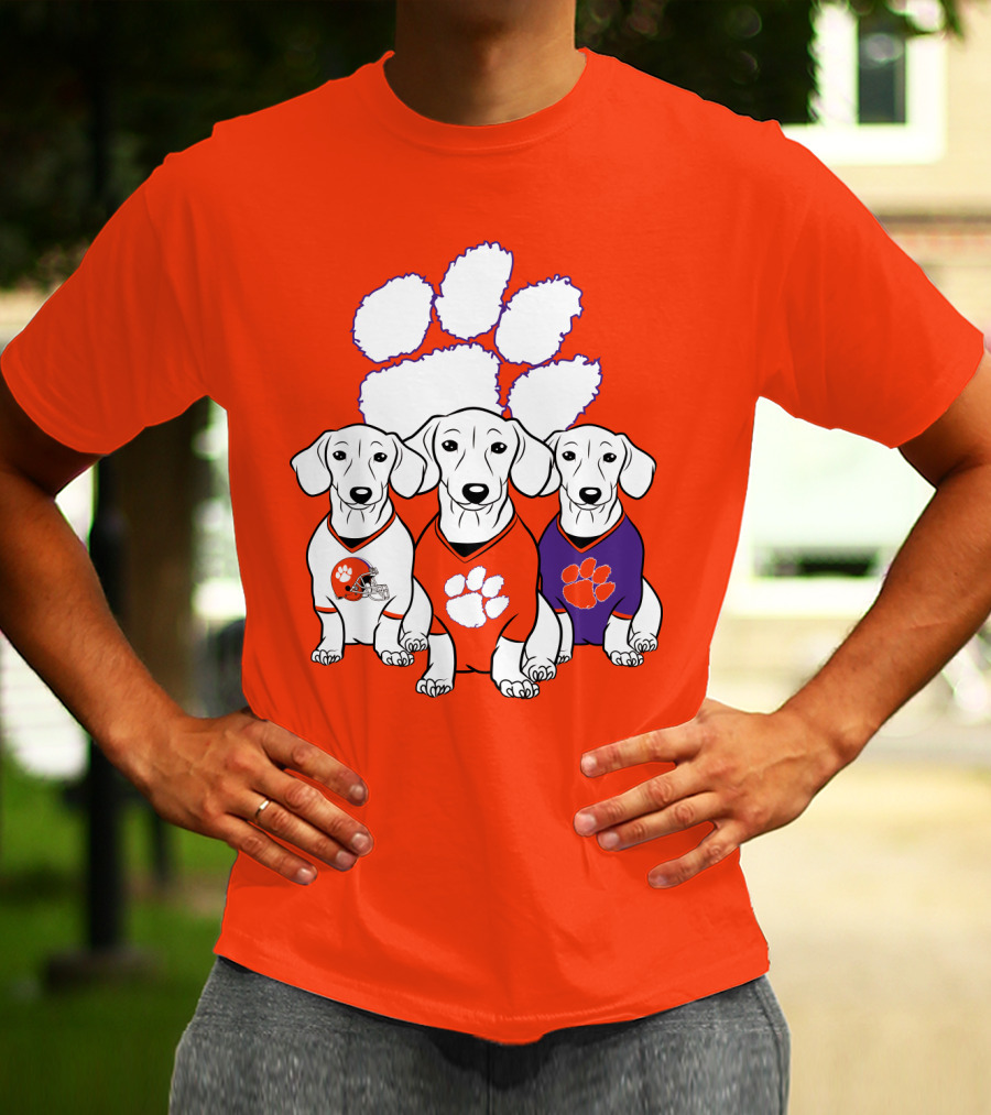 Clemson Tigers Dachshund T-Shirt