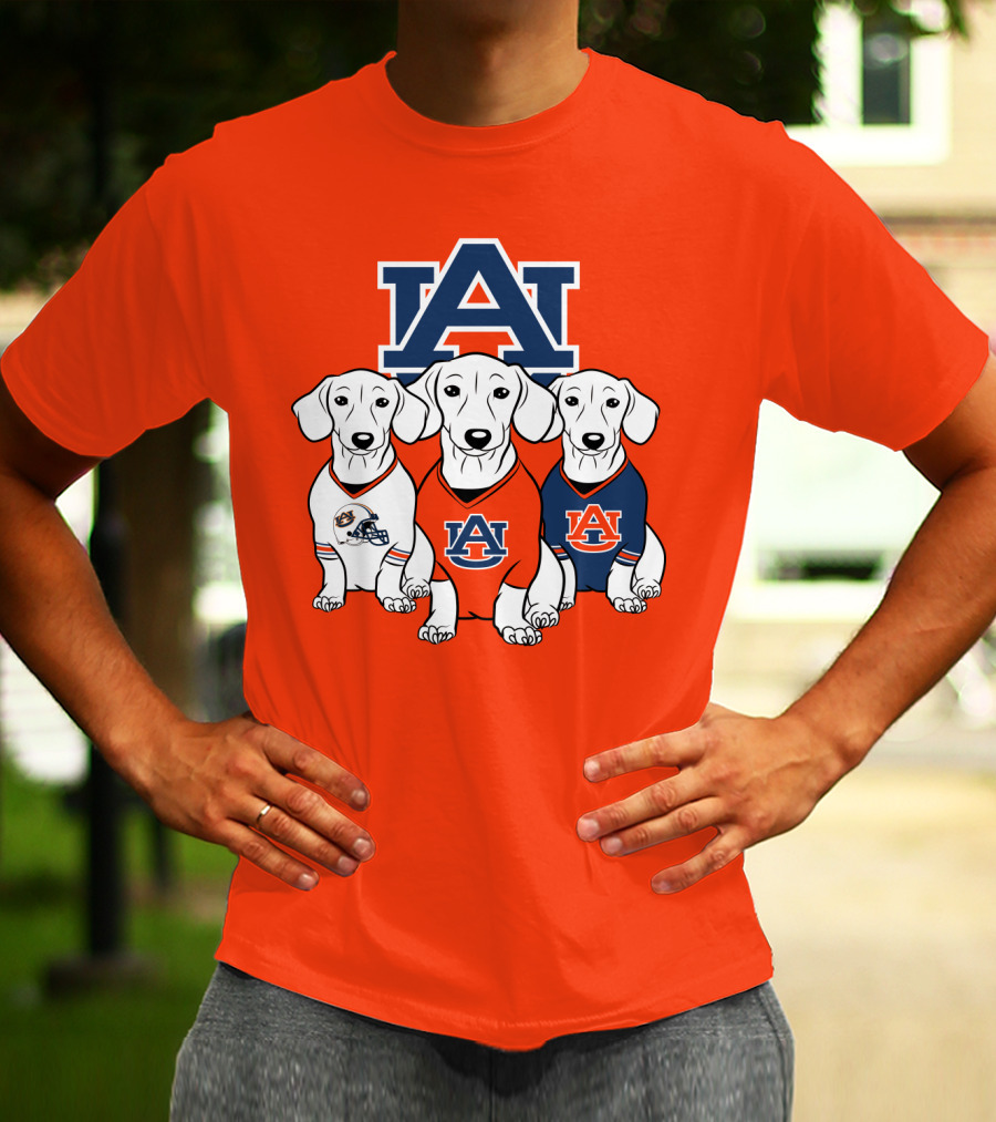 Auburn University Bulldogs Orange And Blue T-Shirt