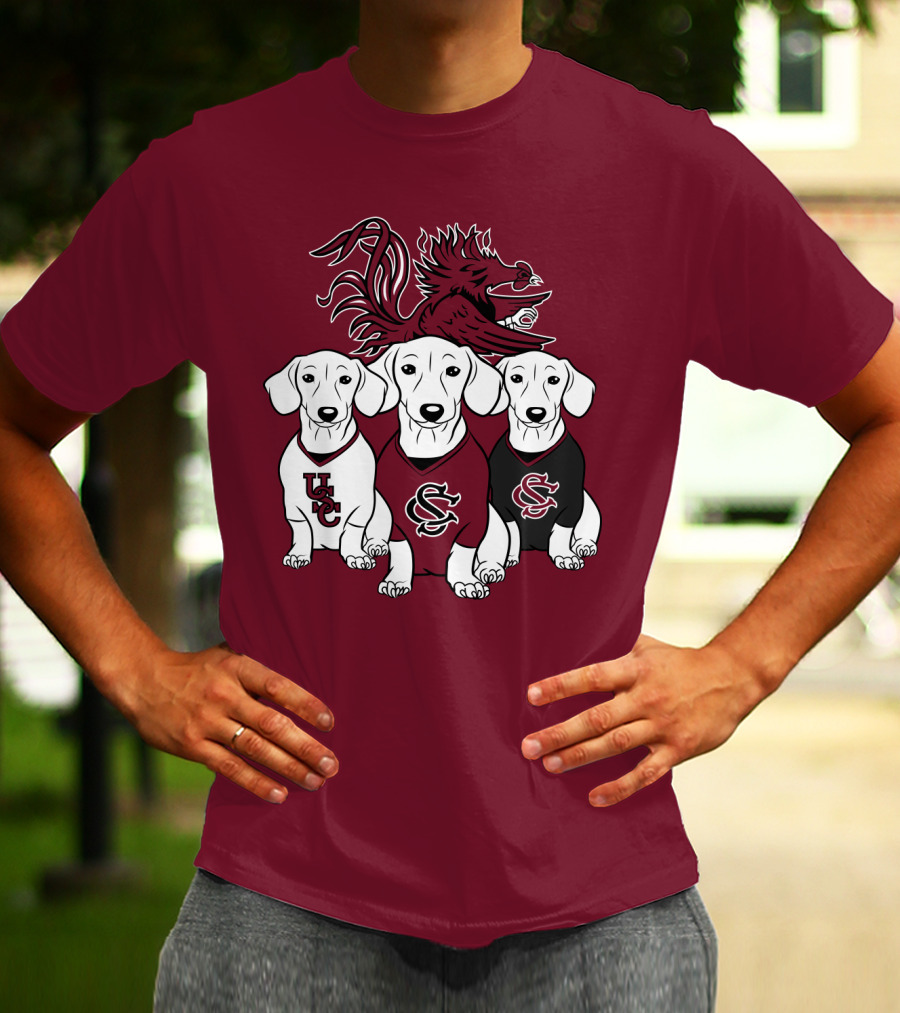 Usc Gamecocks Dogs T-Shirt