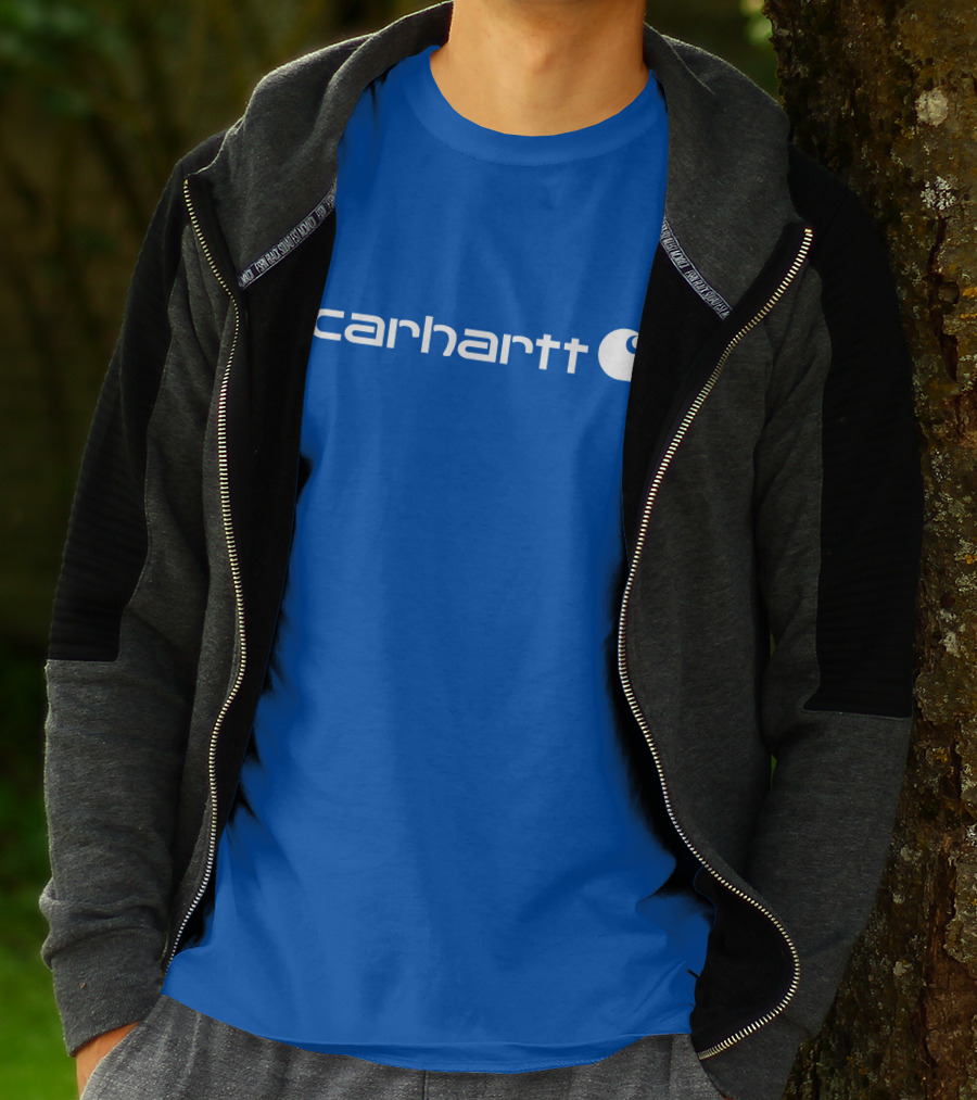 Carhartt Force Delmont Signature Blue T-Shirt