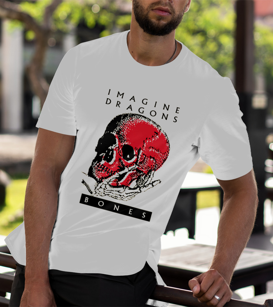 IMAGINE DRAGONS BONES Skull T-Shirt