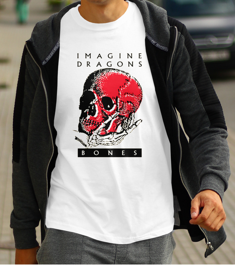 IMAGINE DRAGONS BONES Skull T-Shirt