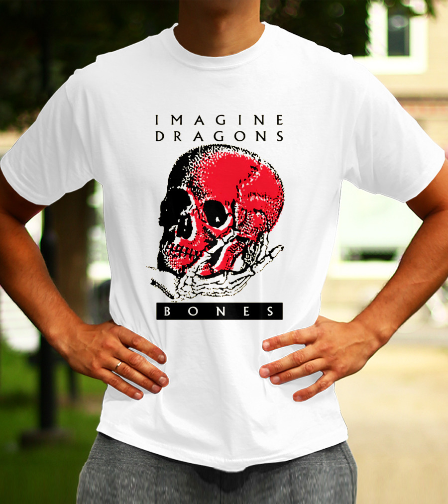IMAGINE DRAGONS BONES Skull T-Shirt