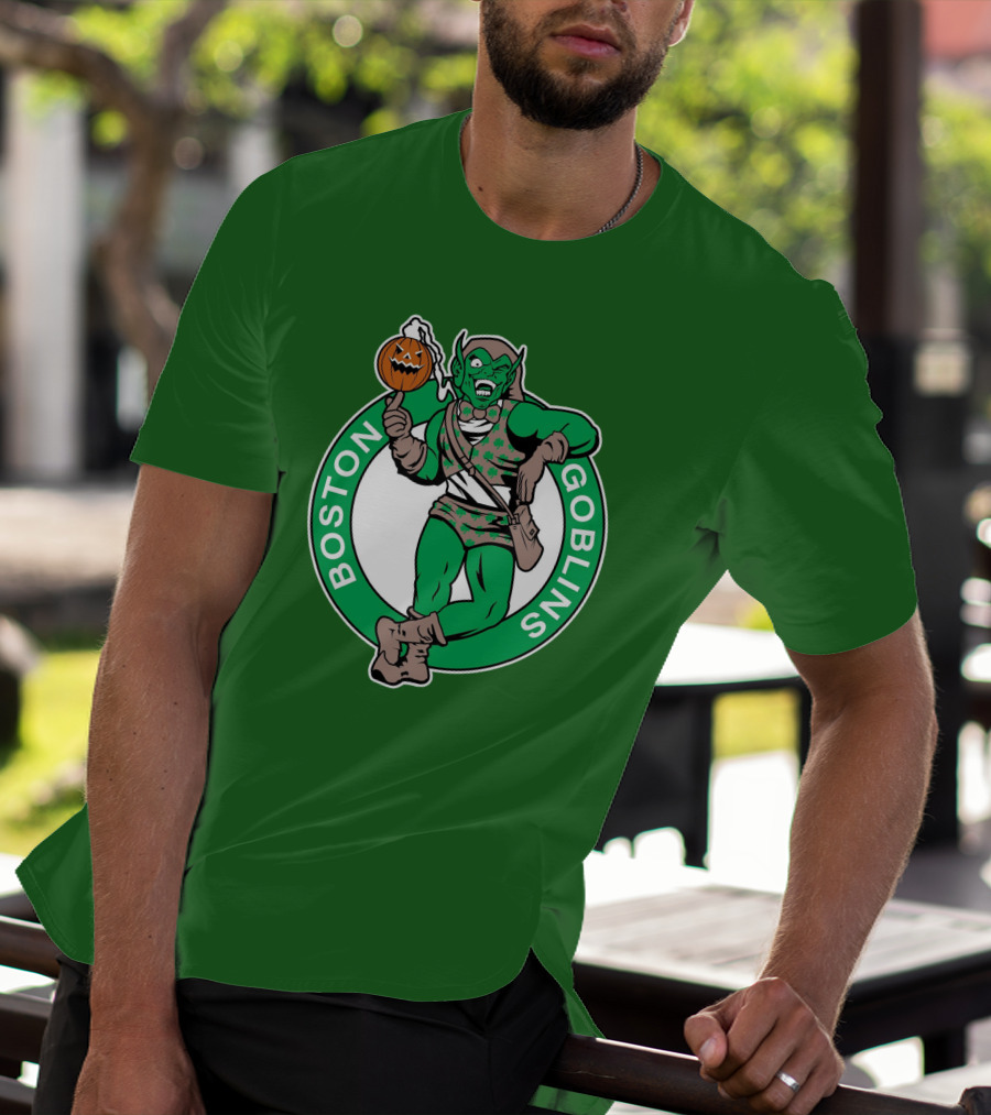 Boston Goblins Halloween Basketball Crossover T-Shirt