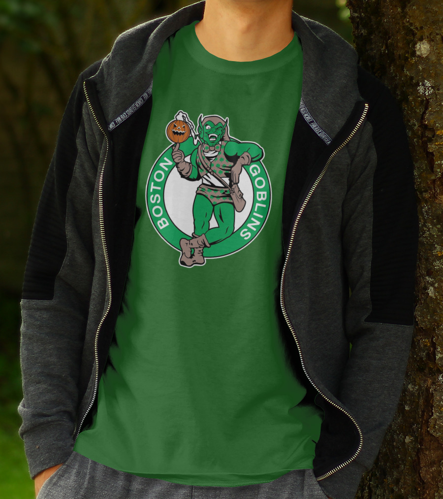 Boston Goblins Halloween Basketball Crossover T-Shirt
