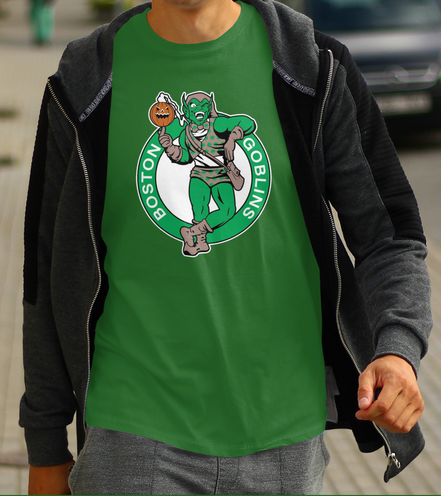 Boston Goblins Halloween Basketball Crossover T-Shirt