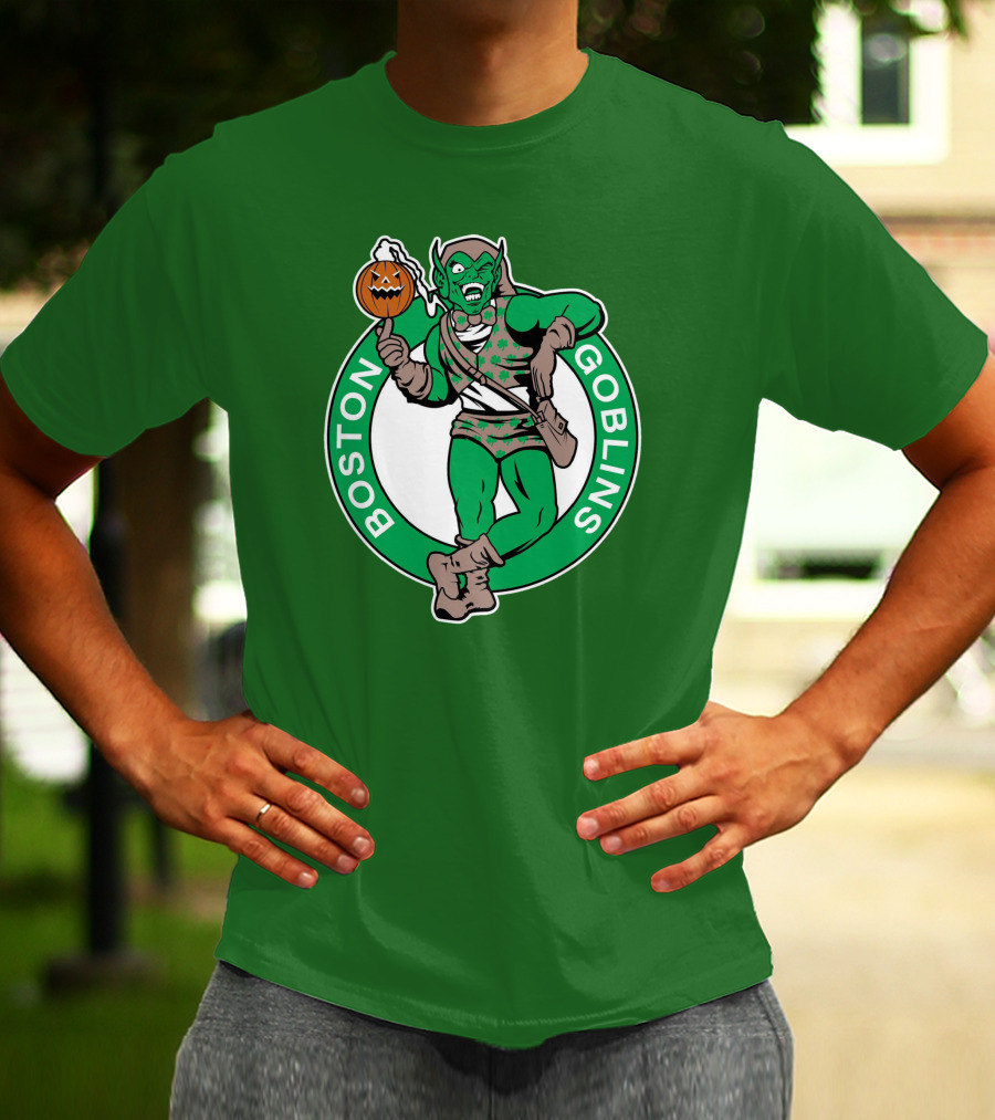 Boston Goblins Halloween Basketball Crossover T-Shirt