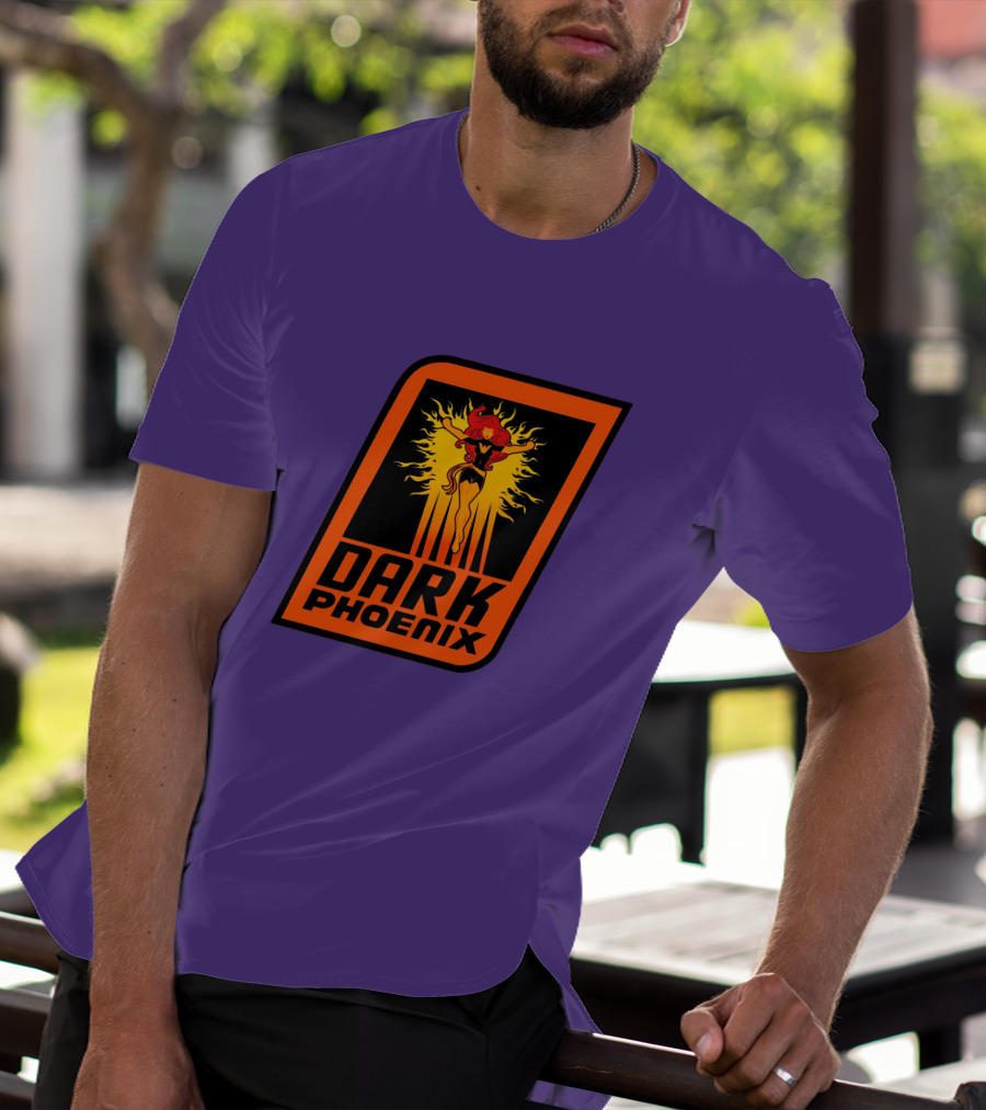Dark Phoenix NBA X-Men Crossover Logo Design With Fiery Character T-Shirt
