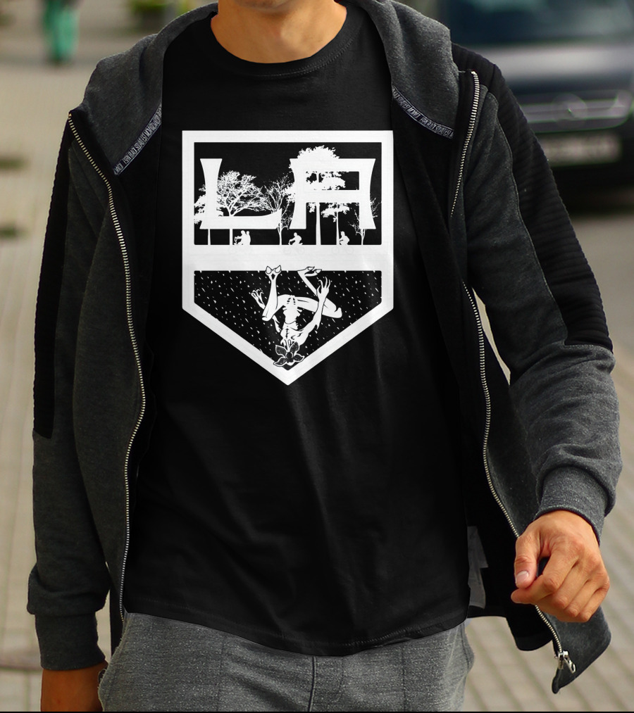 LA NHL Stranger Things Demogorgon T-Shirt