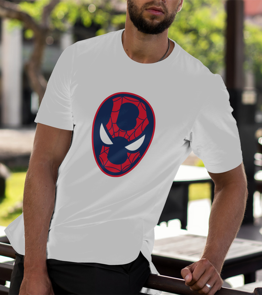 Boston Spider Sox MLB Web Pattern Mask T-Shirt
