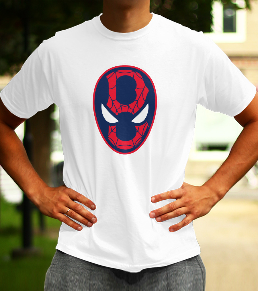Boston Spider Sox MLB Web Pattern Mask T-Shirt