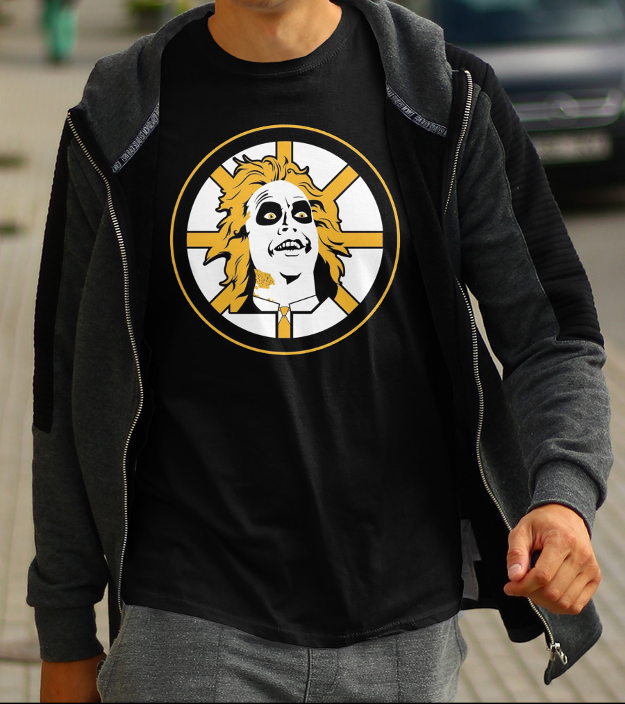 Boston Bruins Beetlejuice Horror NHL T-Shirt