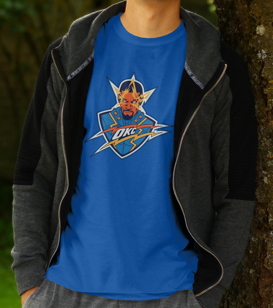 OKC Electro NBA Thunder Inspired T-Shirt