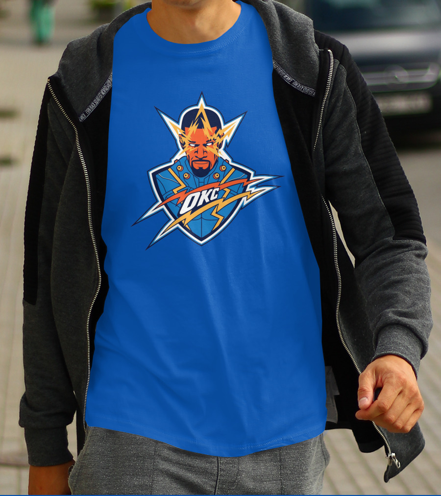 OKC Electro NBA Thunder Inspired T-Shirt