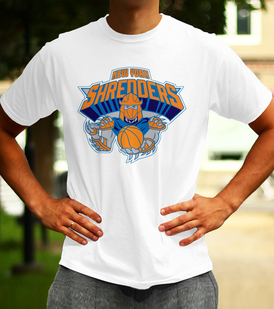 New York Shredders Basketball Villain Motif T-Shirt