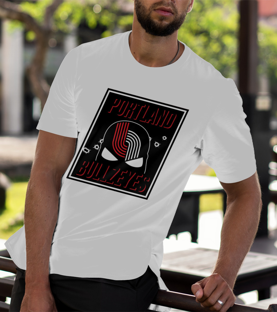 Portland Trail Bullzeyes NBA Basketball Emblem T-Shirt