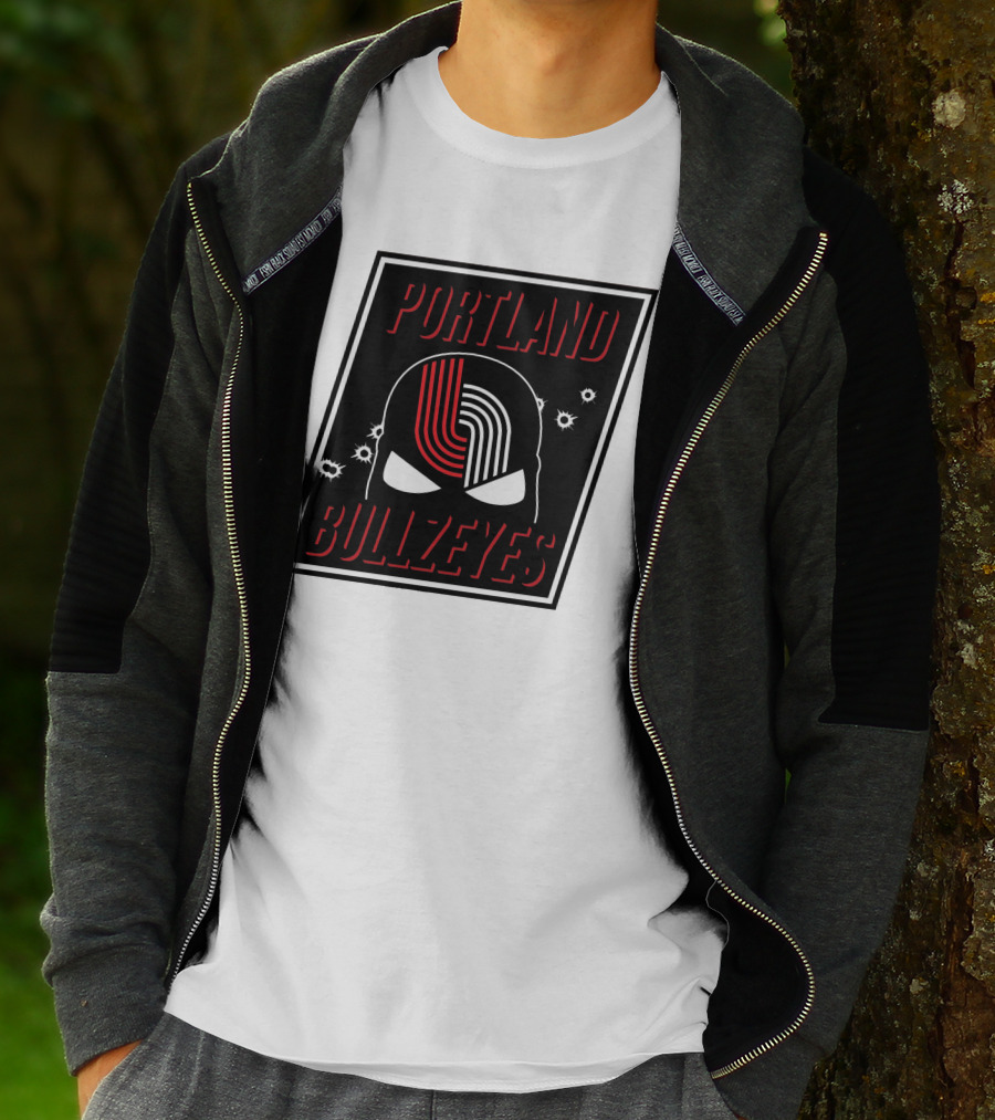 Portland Trail Bullzeyes NBA Basketball Emblem T-Shirt