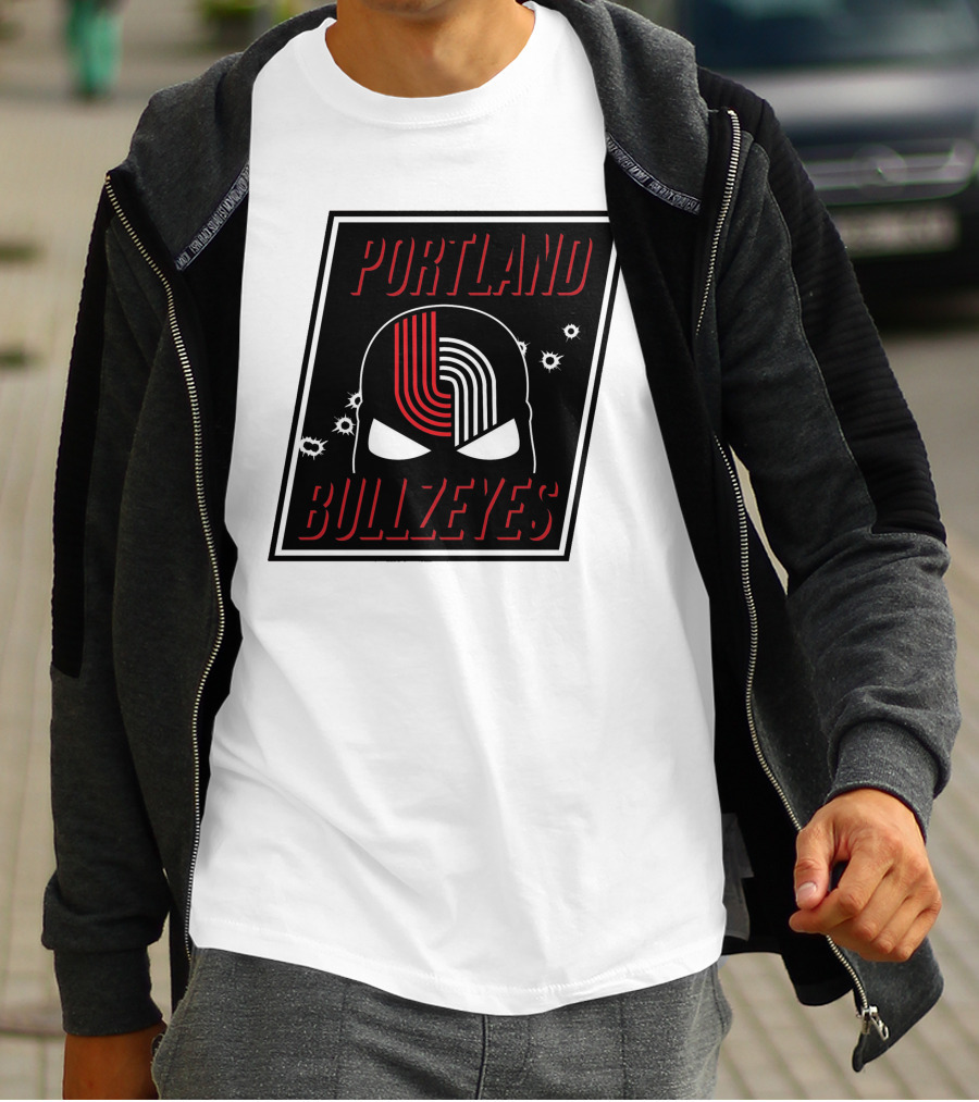 Portland Trail Bullzeyes NBA Basketball Emblem T-Shirt