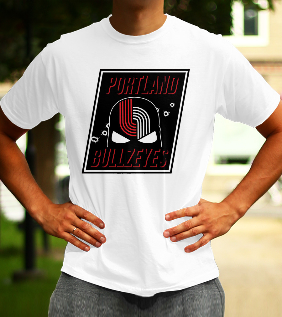 Portland Trail Bullzeyes NBA Basketball Emblem T-Shirt