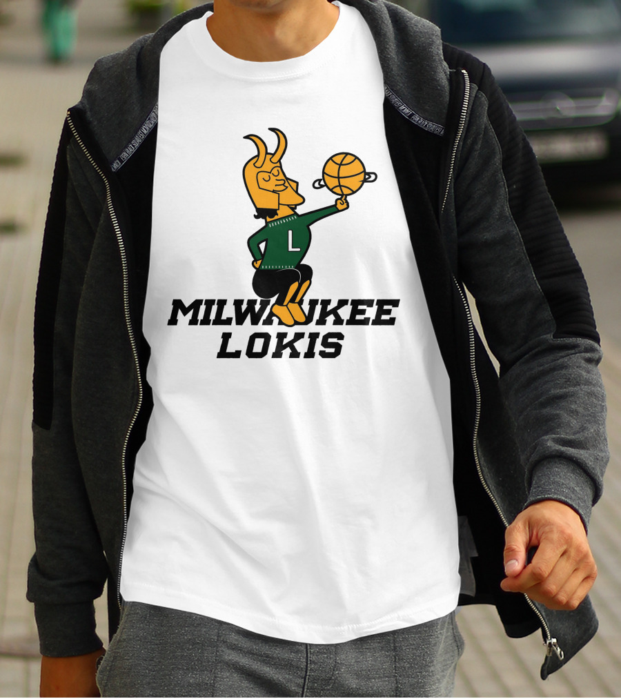 Milwaukee Lokis NBA Basketball Crossover Concept T-Shirt