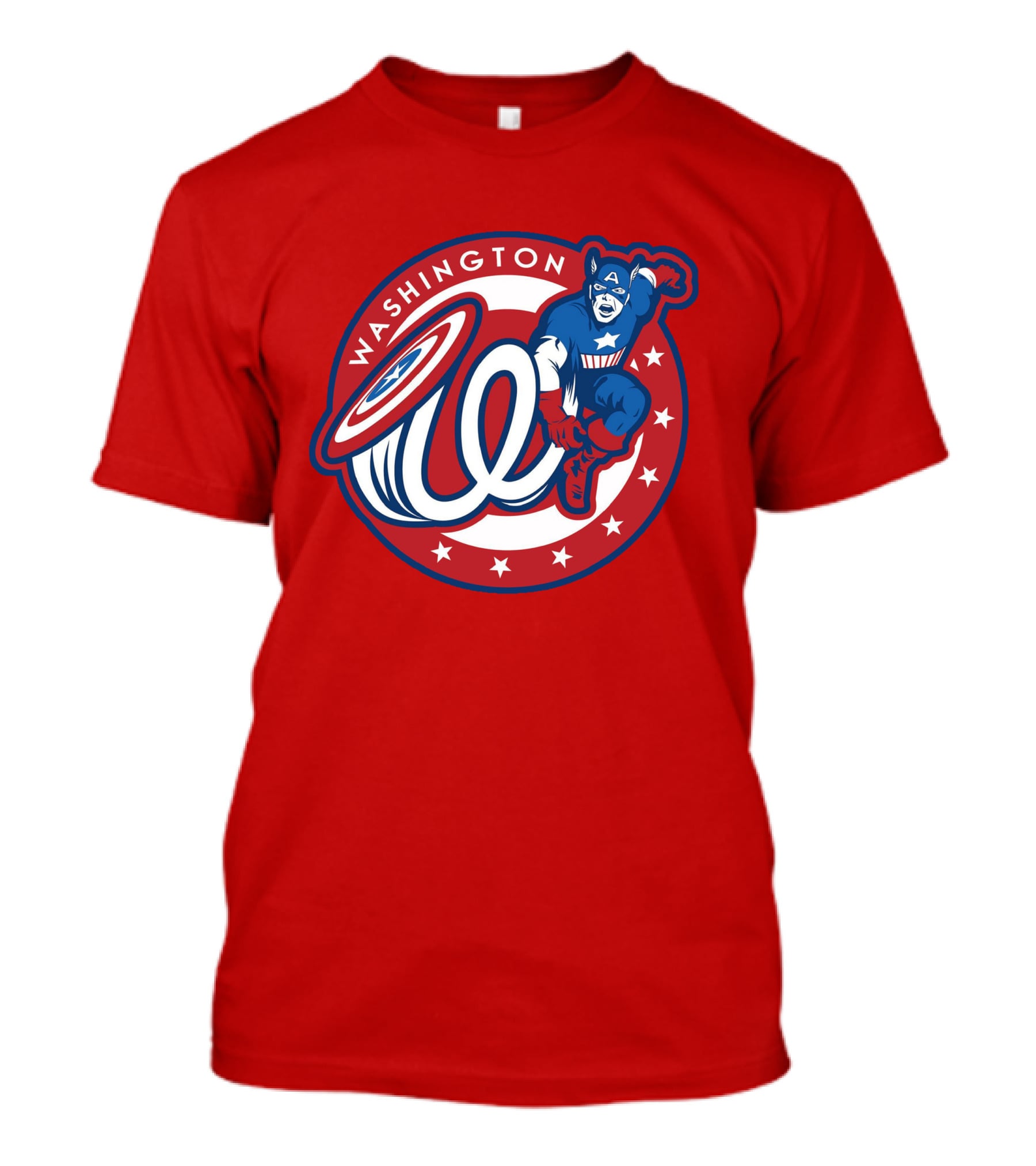 Washington Captain America MLB Crossover T-Shirt