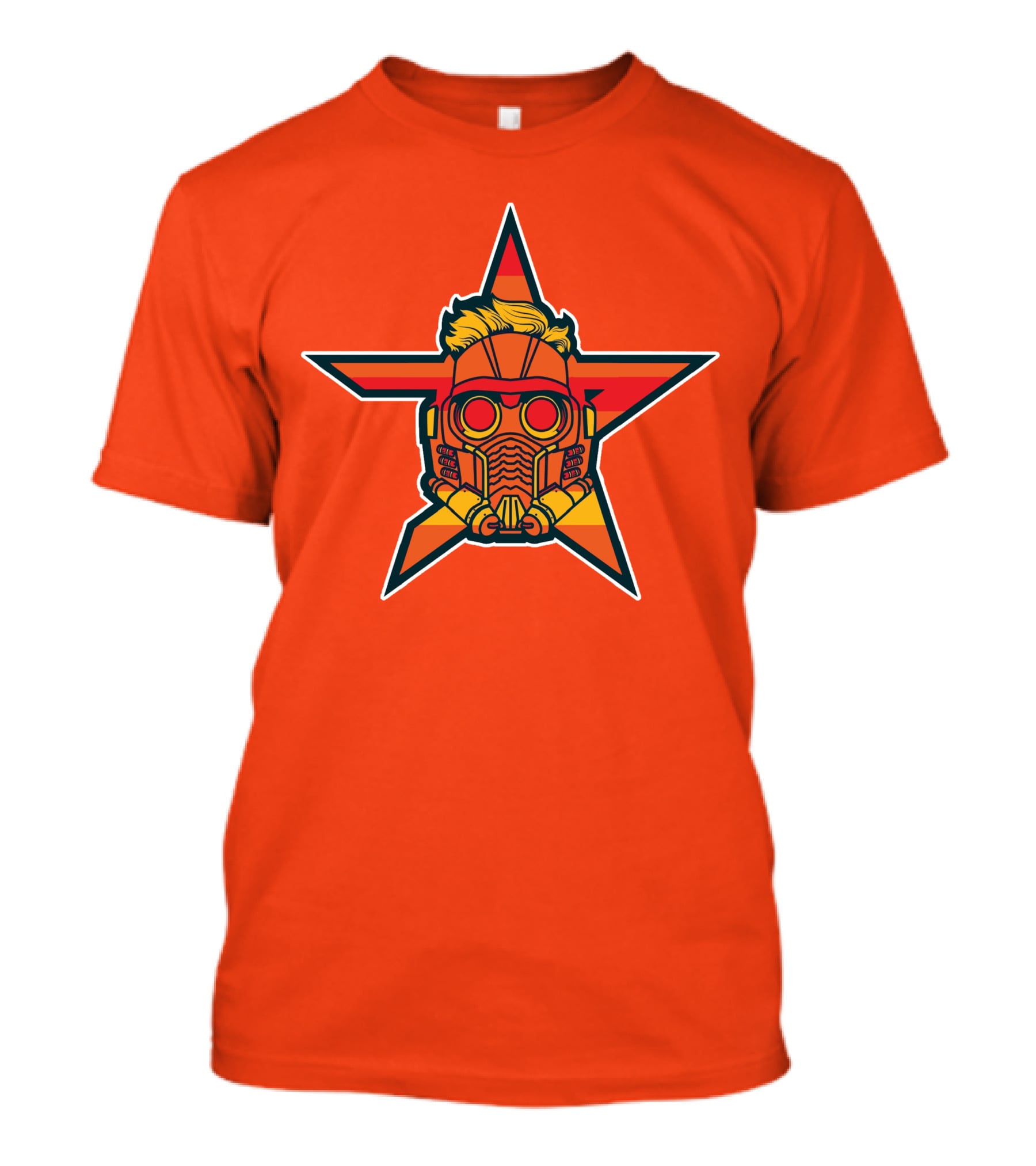 Star Lord Mask Houston Astros MLB Crossover T-Shirt