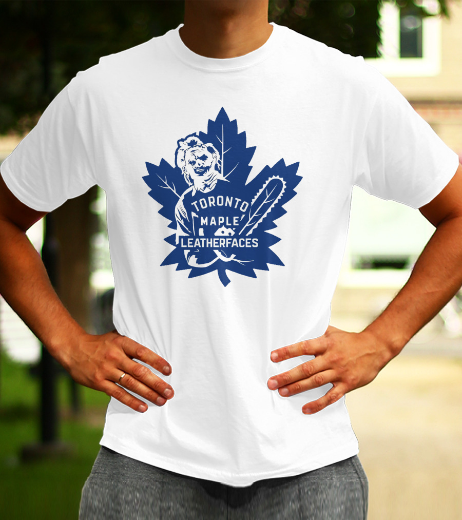 Toronto Maple Leatherfaces NHL Chainsaw Leaf T-Shirt