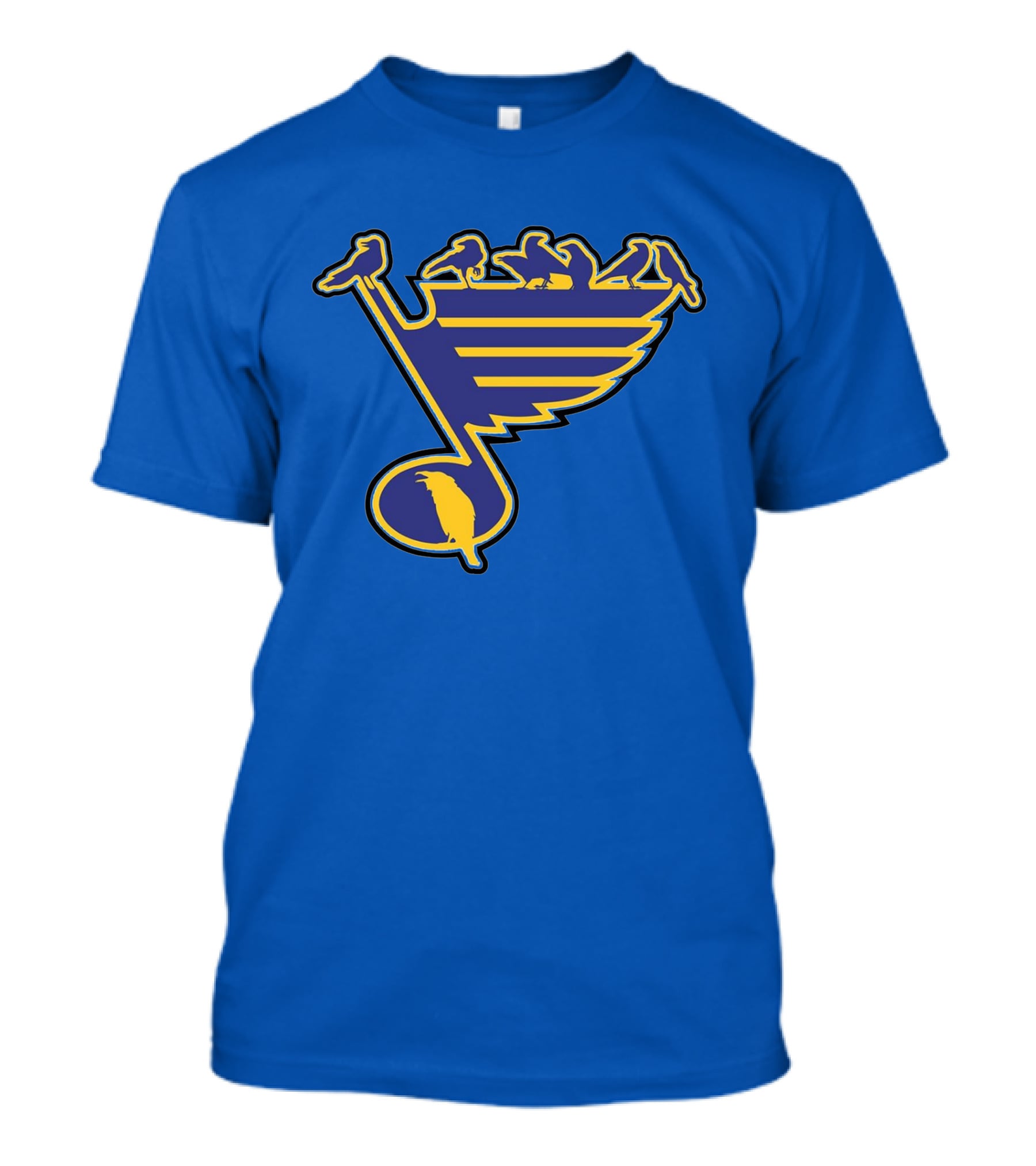 St. Louis Birds On Hockey Musical Note Logo NHL T-Shirt