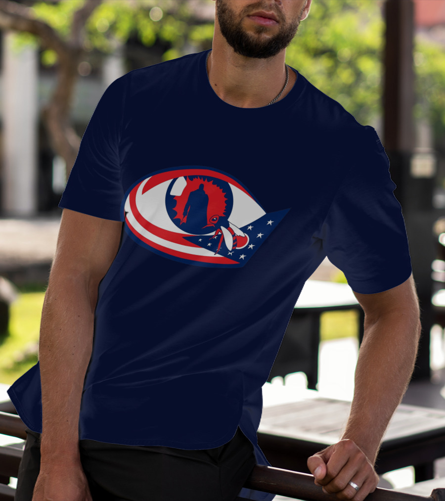 Columbus Candymans American Flag Eye And Bee T-Shirt