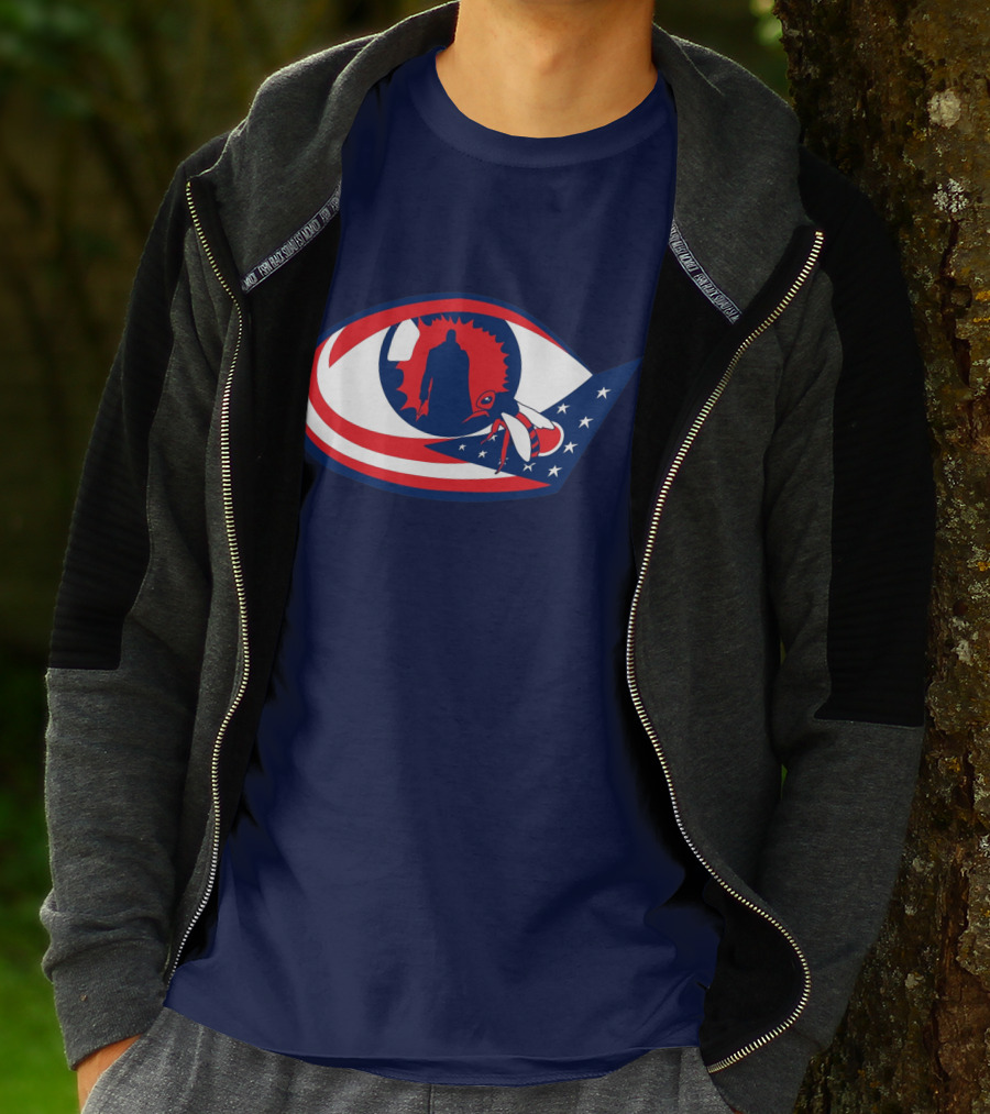 Columbus Candymans American Flag Eye And Bee T-Shirt