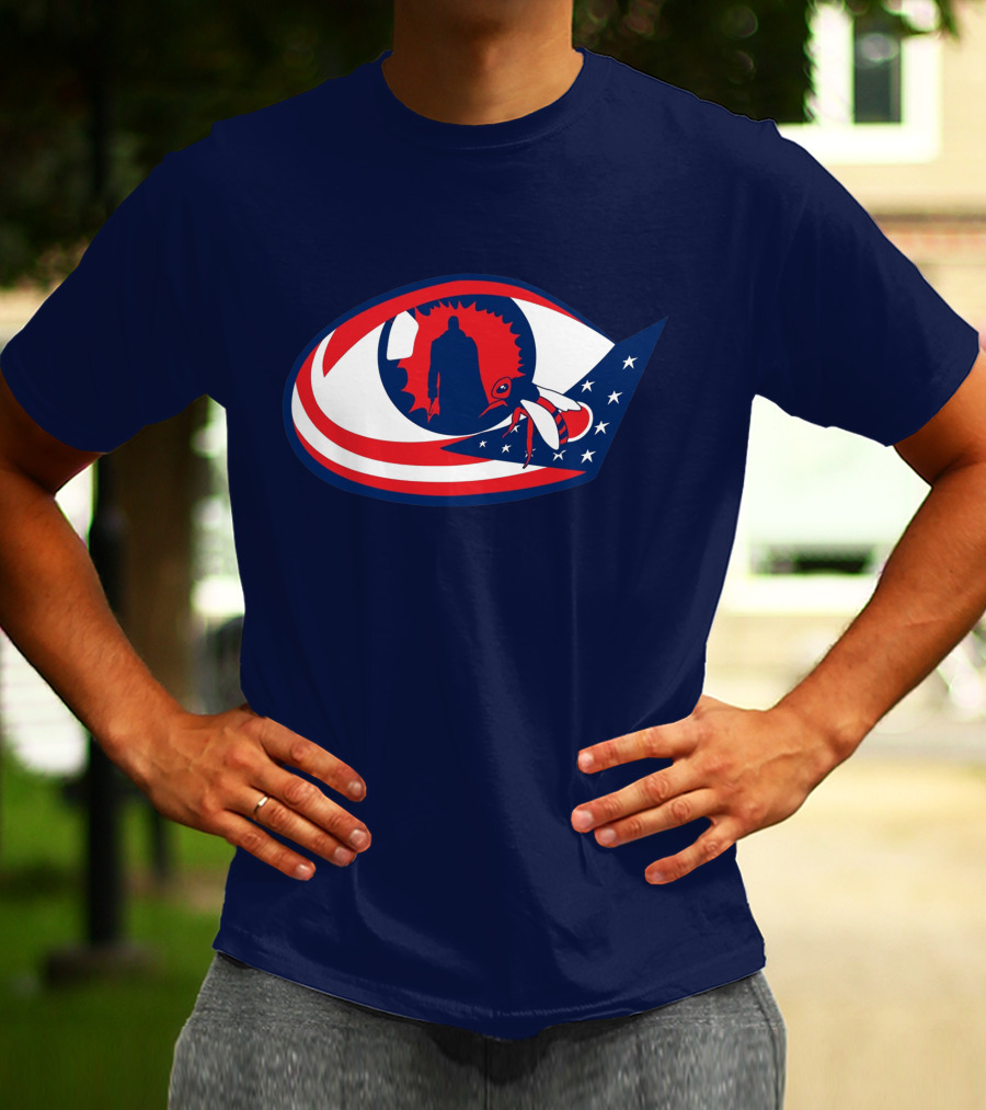Columbus Candymans American Flag Eye And Bee T-Shirt