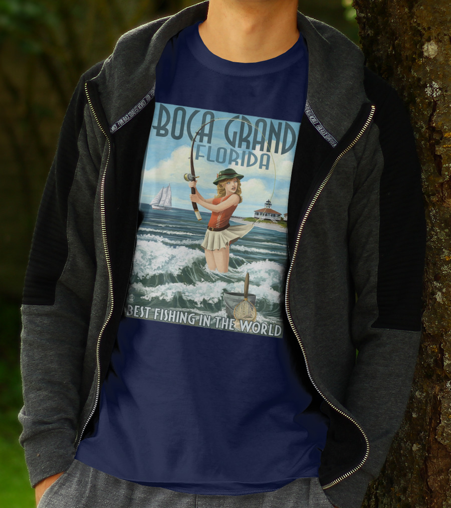Boca Grande Florida Best Fishing In The World T-Shirt