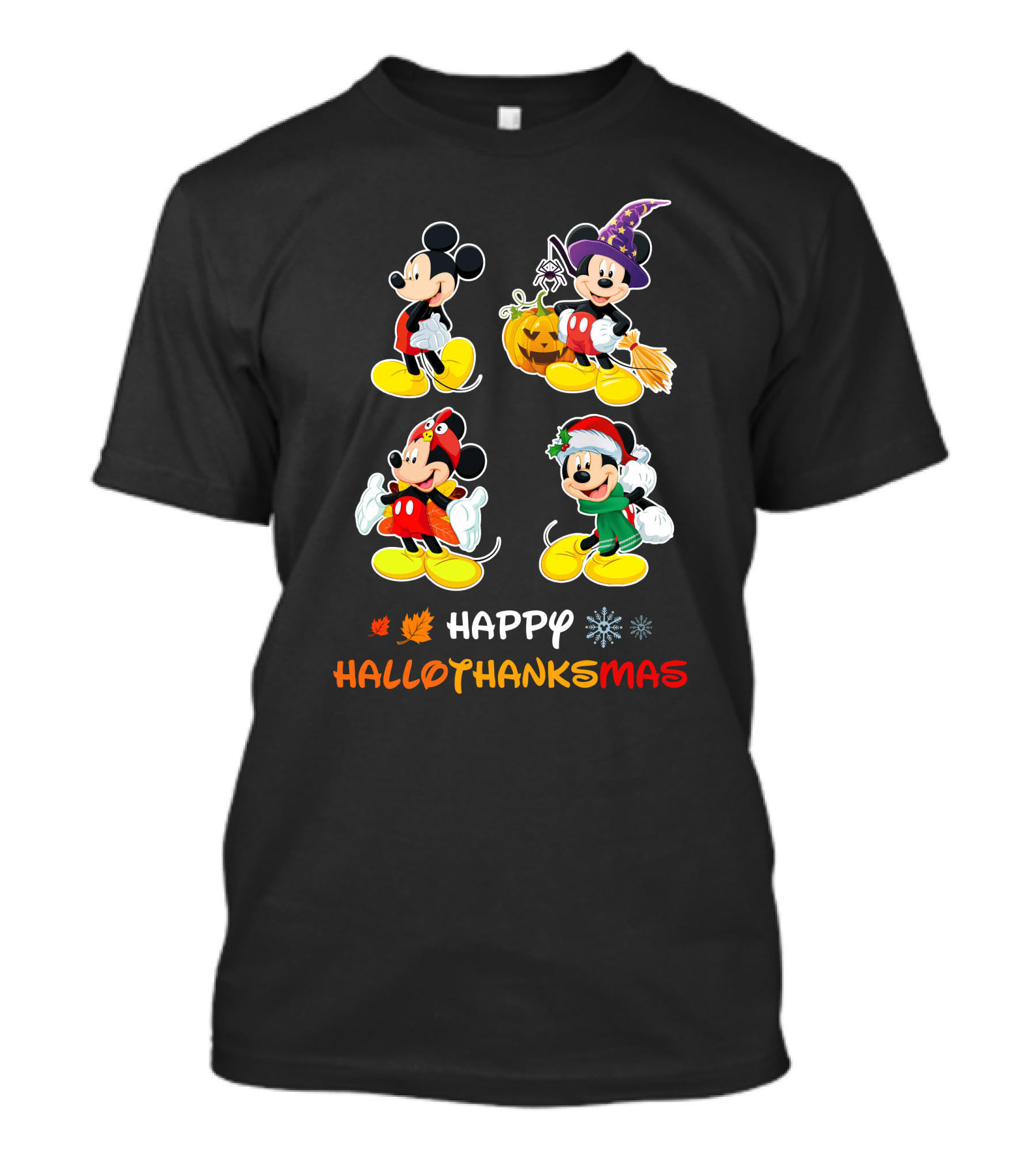 Happy Hallo Thanks Mas Mickey Seasonal Characters T-Shirt