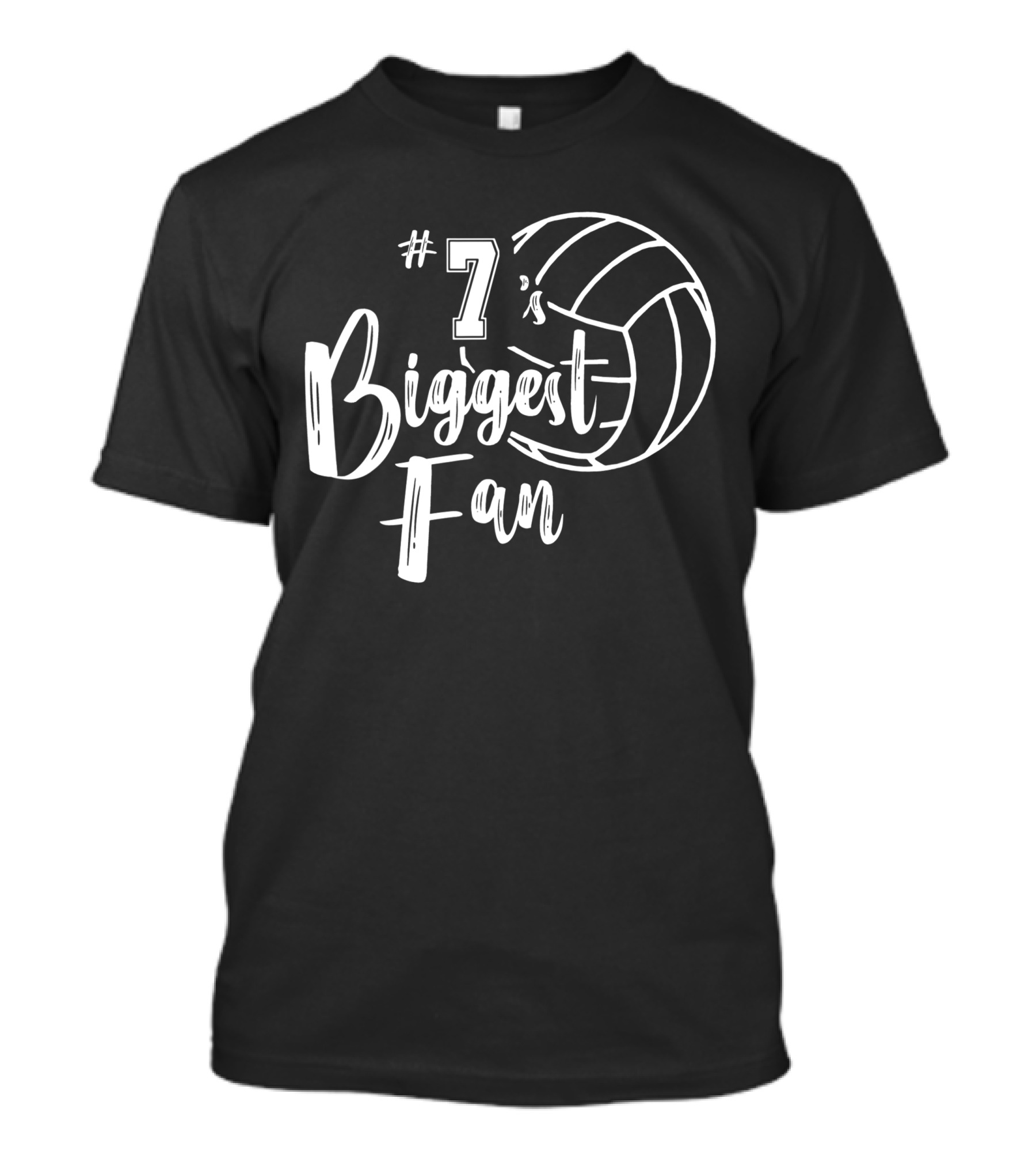 7 Biggest Fan Volleyball Mom Dad T-Shirt