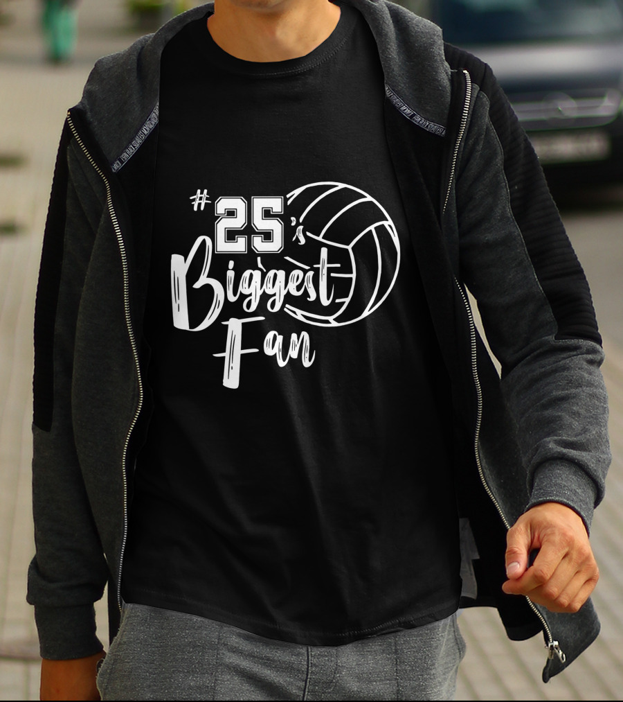 25's Biggest Fan Volleyball T-Shirt