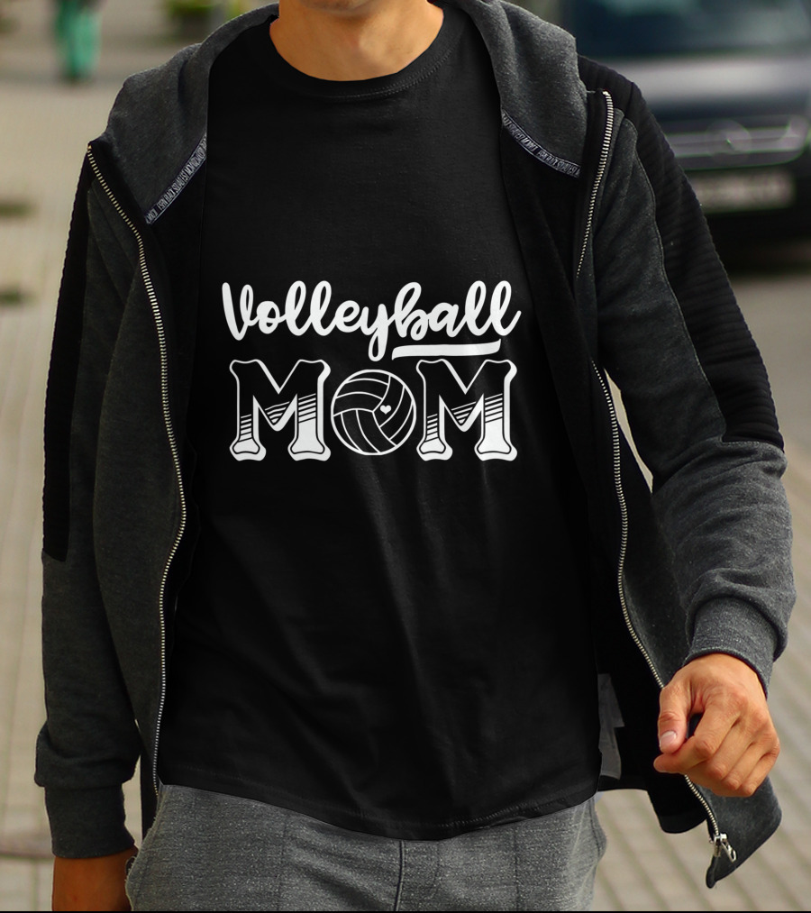 Volleyball Mom Volleyball With Heart T-Shirt