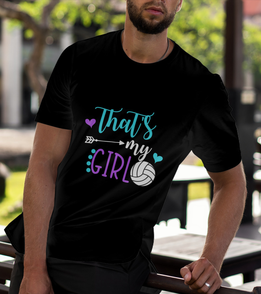 That's My Girl Volleyball Mom Game Day Player T-Shirt