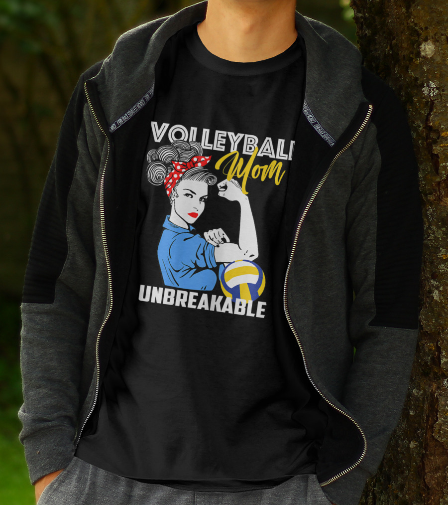 VOLLEYBALL MOM UNBREAKABLE STRONG FEMININITY EMPOWERMENT ICONIC T-Shirt