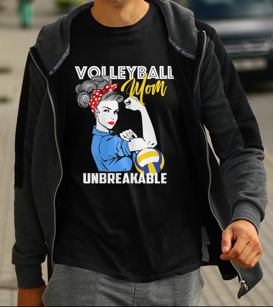VOLLEYBALL MOM UNBREAKABLE STRONG FEMININITY EMPOWERMENT ICONIC T-Shirt