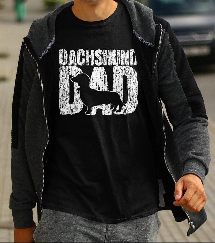 Dachshund Dad Wiener Father T-Shirt