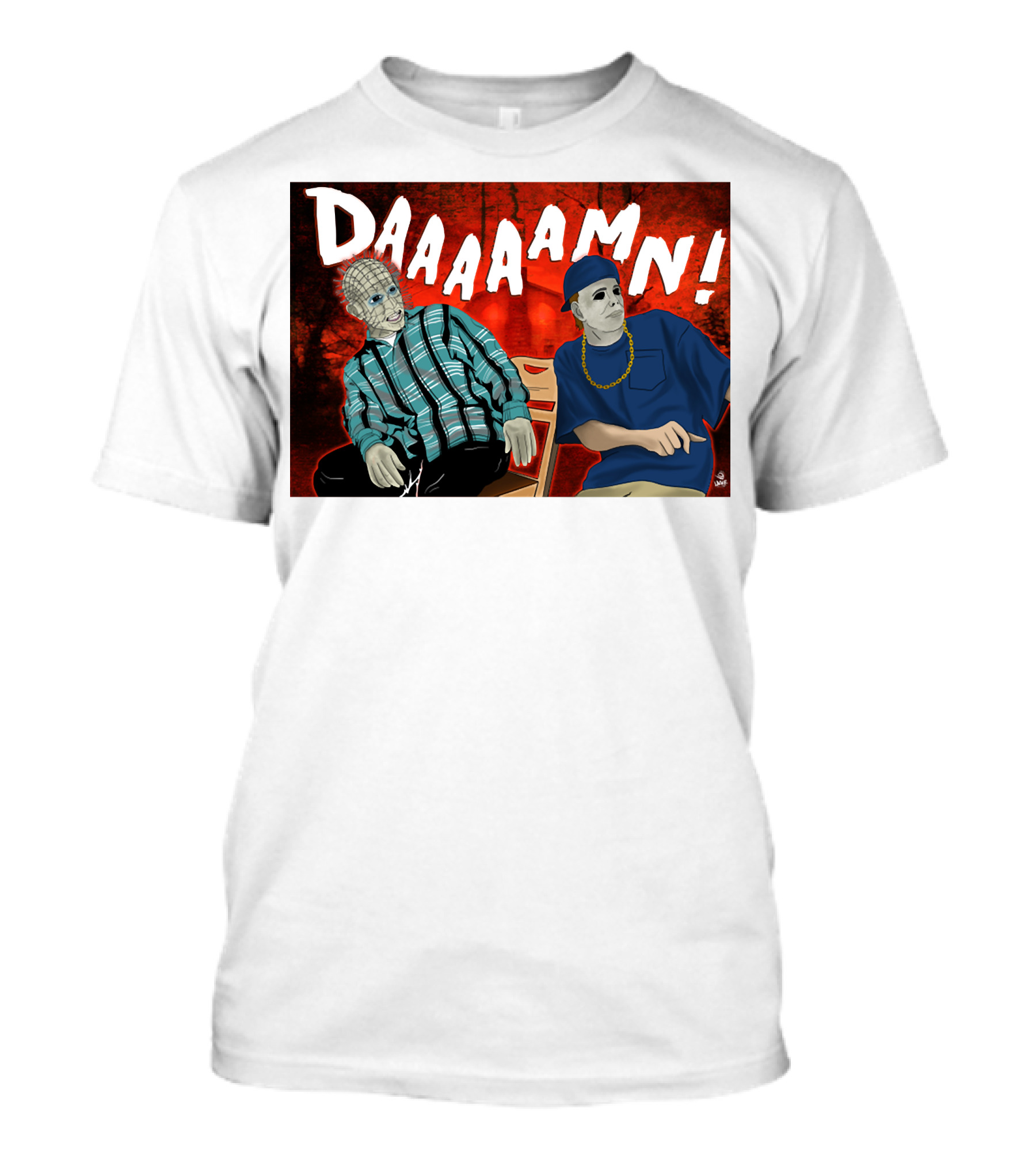 Daaaamn Horror Parody Friday Movie Scene T-Shirt